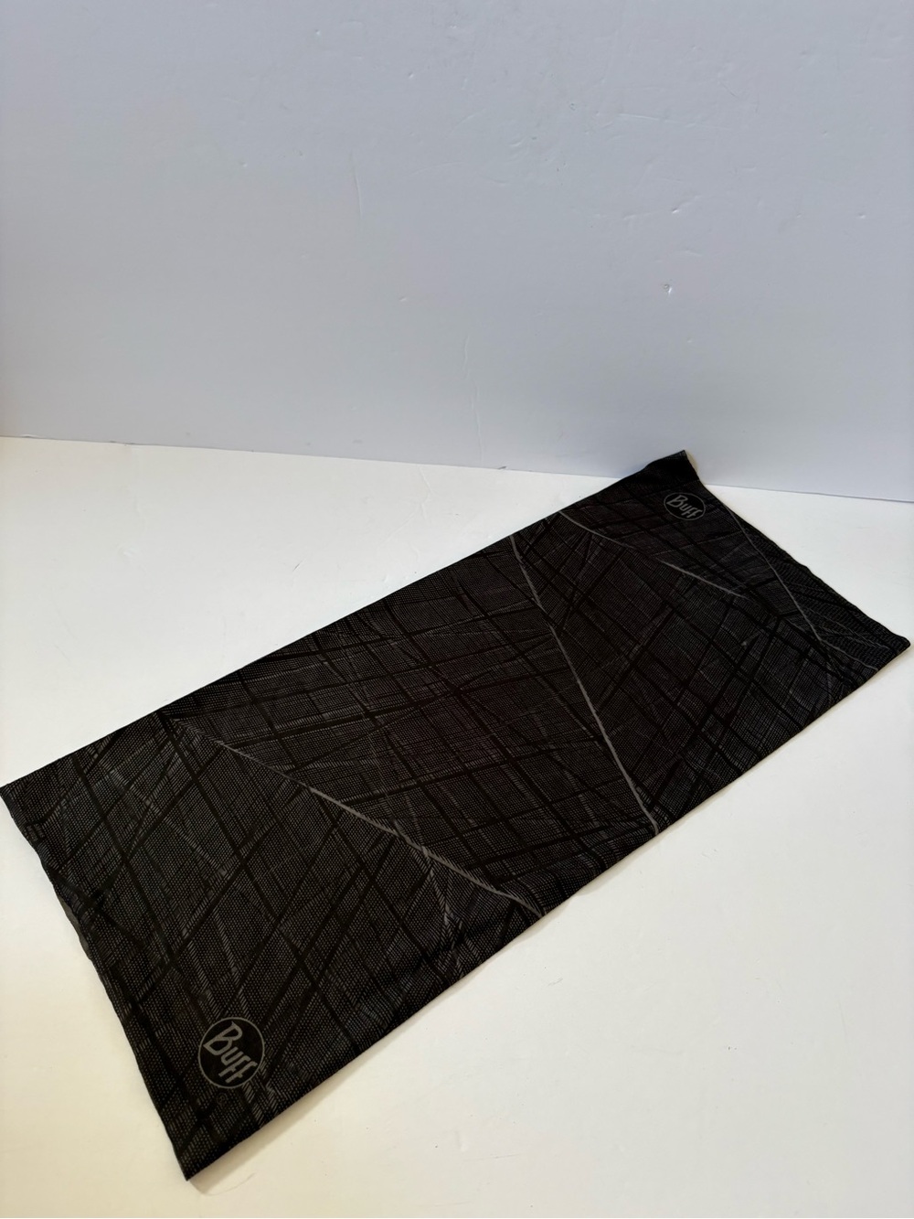 Buff Black Grey Neck Gaiter EcoStretch Neckwear Hike Work Scarf UPF50 Polyester